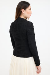 Alexander McQueen Vintage Silk Ruched Jacket