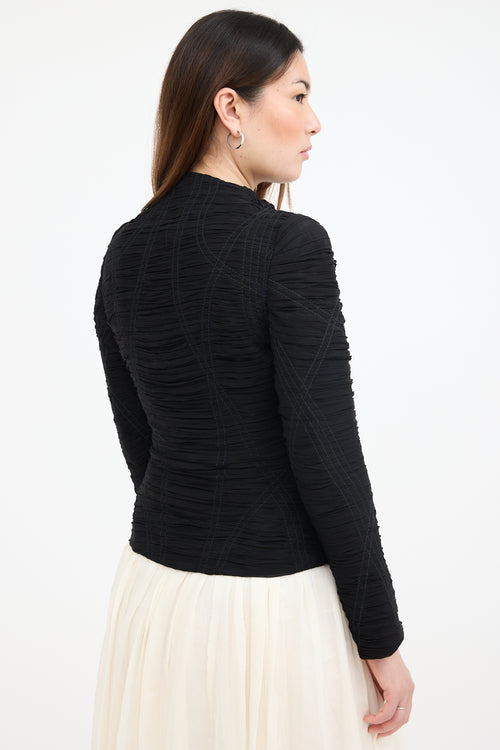 Alexander McQueen Vintage Silk Ruched Jacket