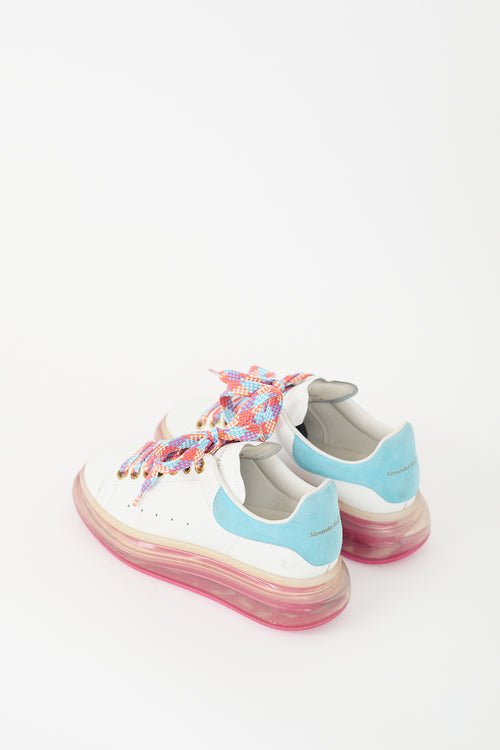 Alexander McQueen White & Multi Leather Oversized Sneaker