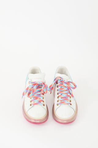 Alexander McQueen White & Multi Leather Oversized Sneaker