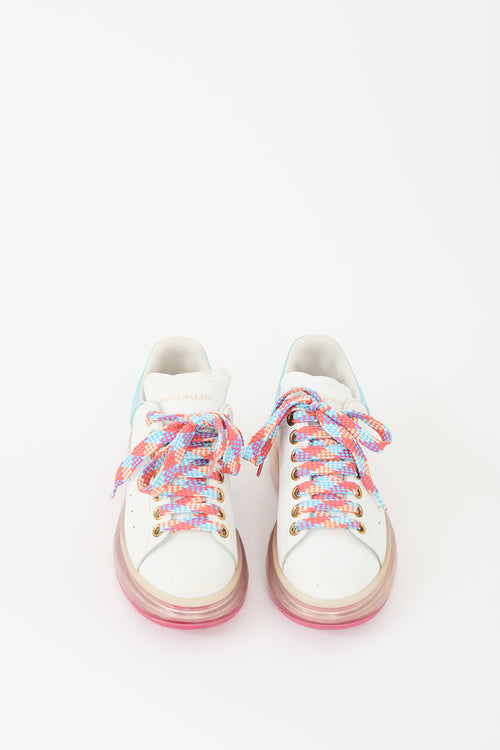 Alexander McQueen White & Multi Leather Oversized Sneaker