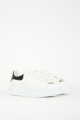 Alexander McQueen White & Black Leather Oversized Larry Sneaker