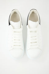 Alexander McQueen White & Black Leather Oversized Larry Sneaker