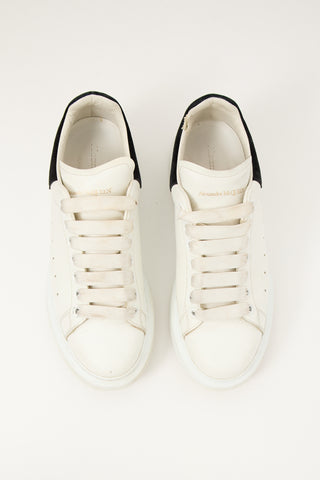 Alexander McQueen White & Black Leather Oversized Sneaker