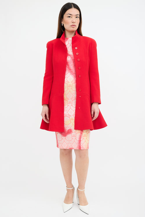 Alexander McQueen Wool Flounce Coat