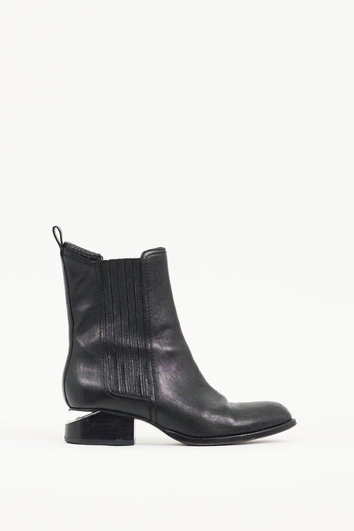 Alexander Wang Black Leather Anouck Chelsea Boot