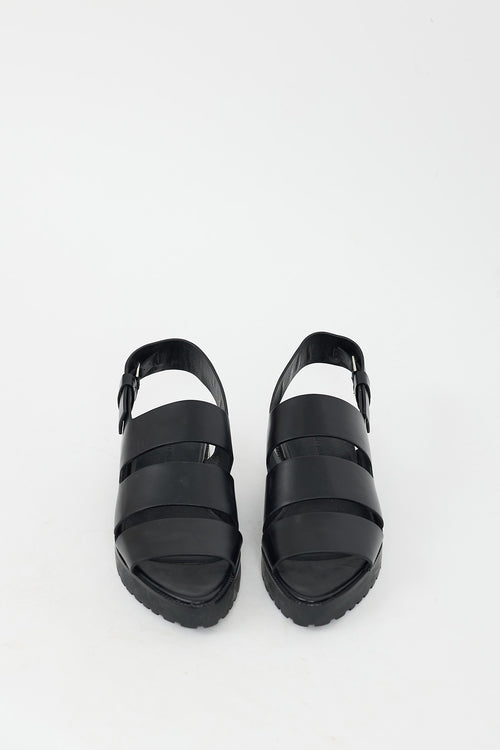Alexander Wang Black Leather Alisha Sandal