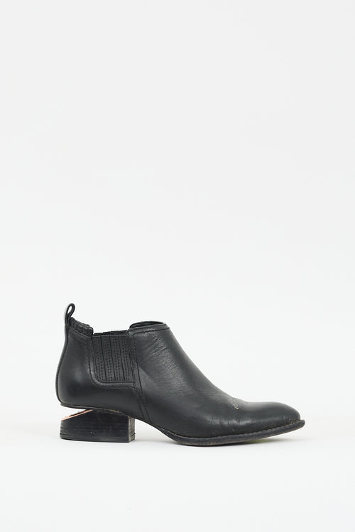 Alexander Wang Black Leather Kori Ankle Boot