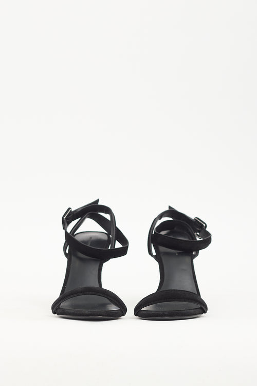 Alexander Wang Black Suede Strappy Heel