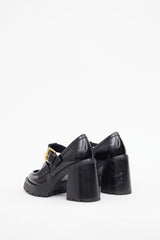 Alexander Wang Black Patent Carter Heeled Loafer