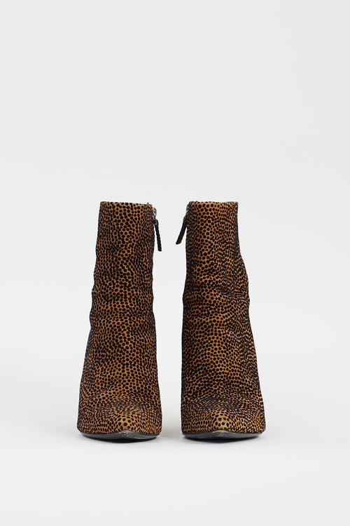 Alexander Wang Brown & Black Suede Dotted Kirby Boot