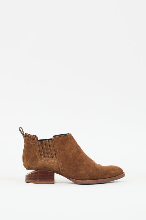 Alexander Wang Brown Suede Kori Ankle Boot