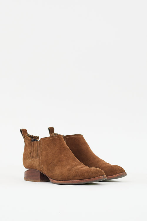 Alexander Wang Brown Suede Kori Ankle Boot