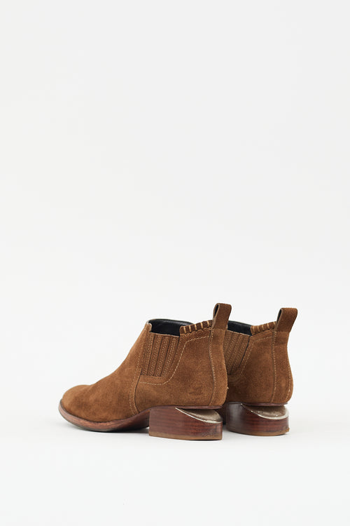 Alexander Wang Brown Suede Kori Ankle Boot