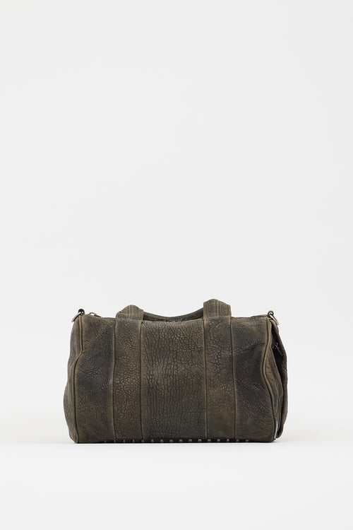 Alexander Wang Dark Grey Leather Rocco Studded Bag