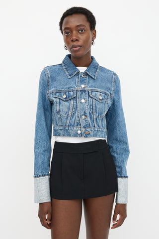 Alexander Wang Denim Cropped Jacket