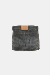 Alexander Wang Denim Embellished Mini Skirt