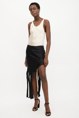 Alexander Wang FW 2011 Silk Asymmetric Fringe Skirt