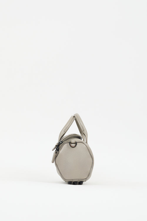 Alexander Wang Grey Leather Rocco Studded Bag