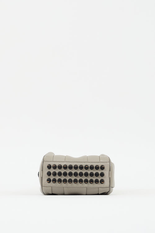 Alexander Wang Grey Leather Rocco Studded Bag