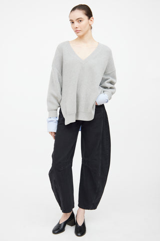 Alexander Wang Grey & Blue Sweater