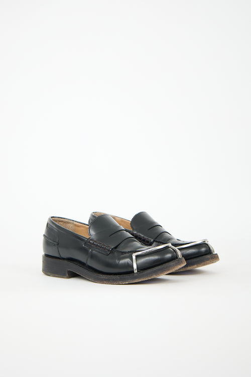 Alexander Wang Leather Carter Metal Loafer