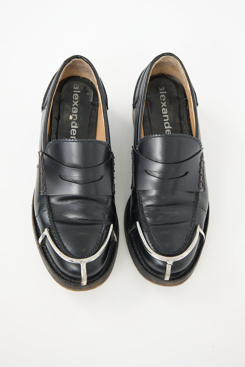 Alexander Wang Leather Carter Metal Loafer