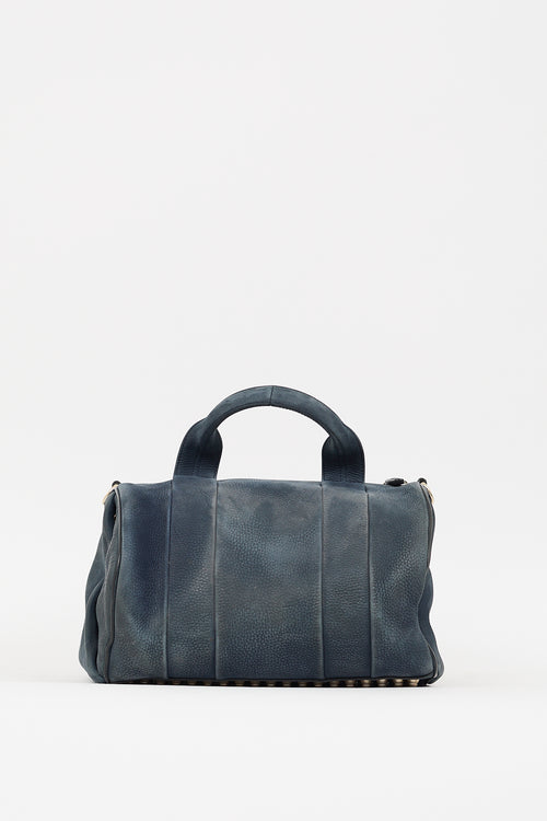 Alexander Wang Navy Leather Rocco Studded Bag