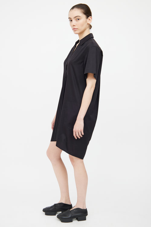 T by Alexander Wang Black V Neck Dress