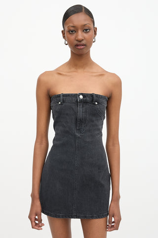 Alexander Wang Strapless Denim Mini Dress