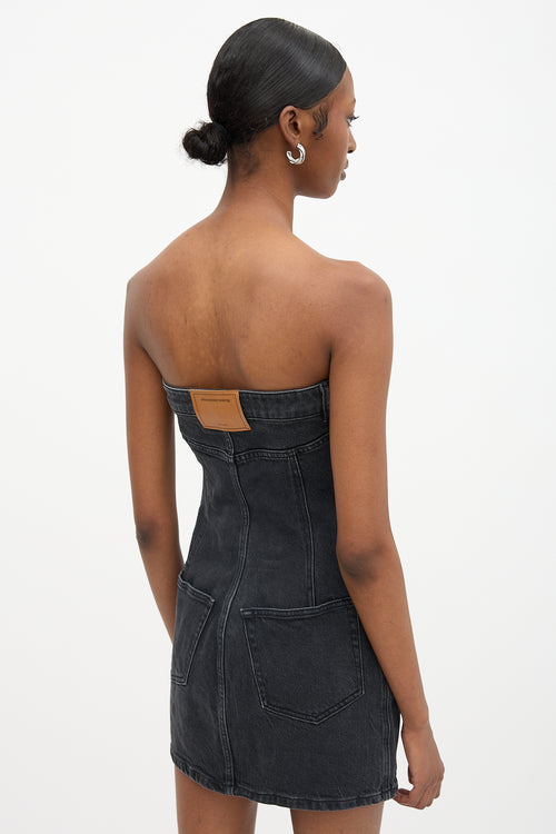 Alexander Wang Strapless Denim Mini Dress