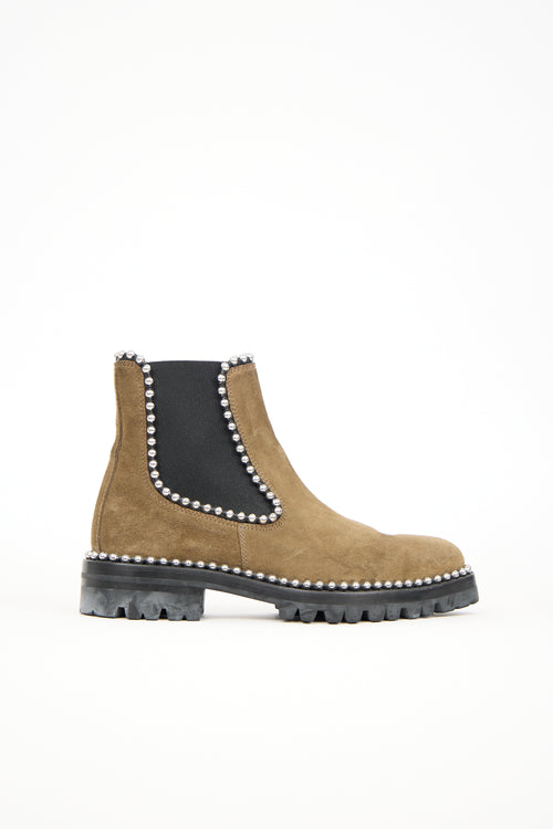 Alexander Wang Suede Embellished Spencer Boot