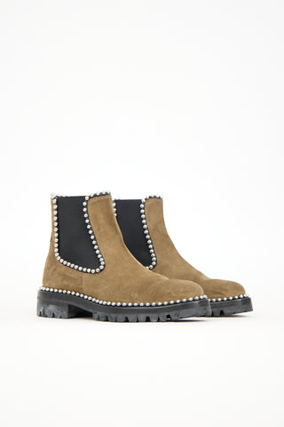 Alexander Wang Suede Embellished Spencer Boot