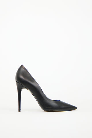 Alexander Wang Black Leather Pointed Toe Pump