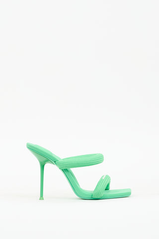 Alexander Wang Green Nylon Julie Sandal