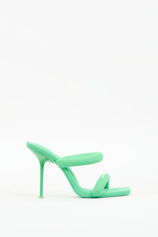 Alexander Wang Green Nylon Julie Sandal