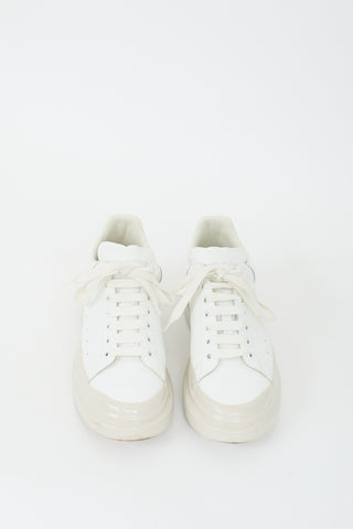 Alexander McQueen White Leather & Rubber Oversized Sneaker