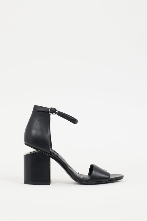 Alexander Wang Black Leather Abby Heel