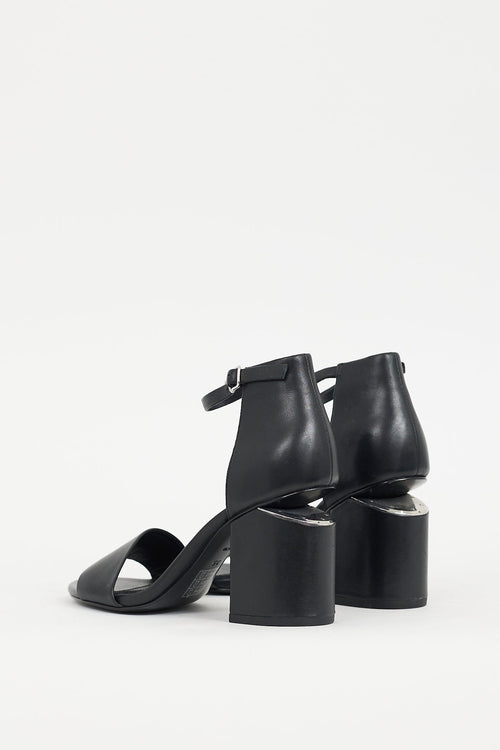 Alexander Wang Black Leather Abby Heel