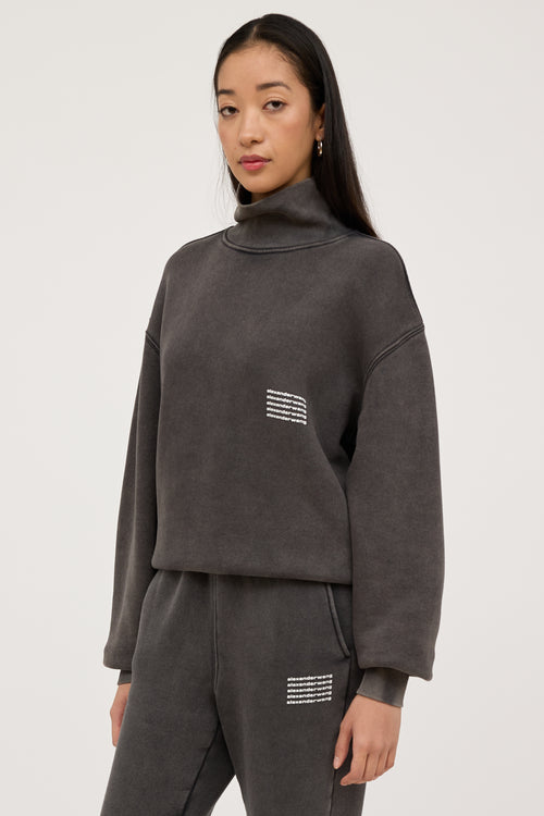 Alexander Wang Grey & White Logo Co-Ord Set