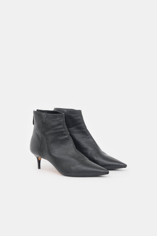 Alexandre Birman Leather Point Toe Boot