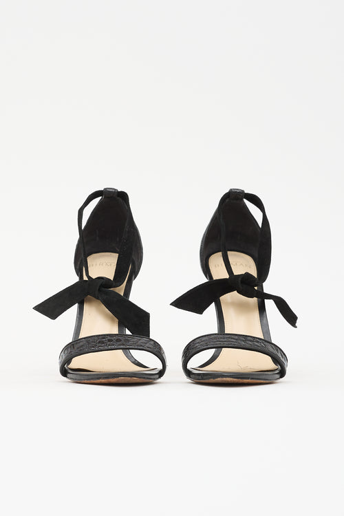 Alexandre Birman Leather & Suede Sandal
