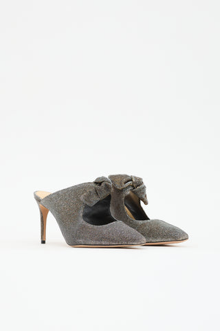 Alexandre Birman Metallic Bow Mule