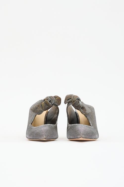 Alexandre Birman Metallic Bow Mule
