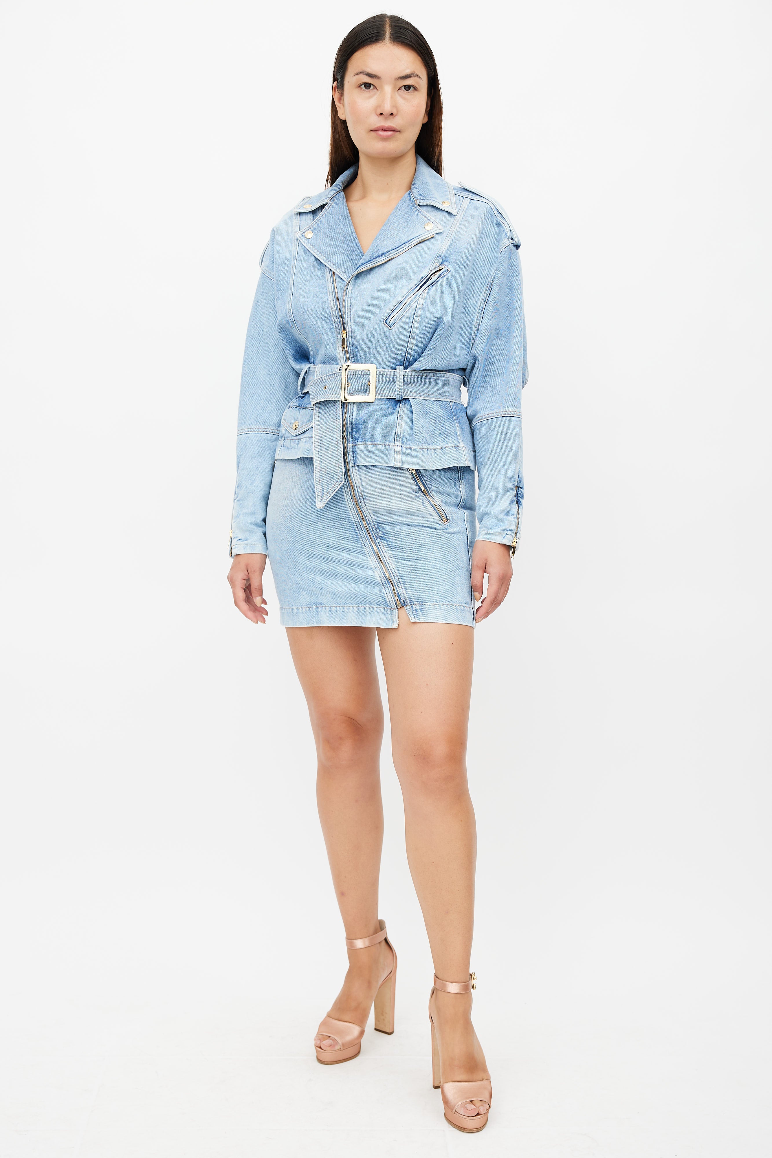 alexandre vauthier denim dress Alexandre Vauthier Denim Mini Dress - Indigo - 47% Off
