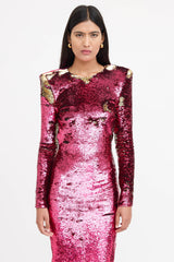 Alexandre Vauthier Open Back Sequin Dress