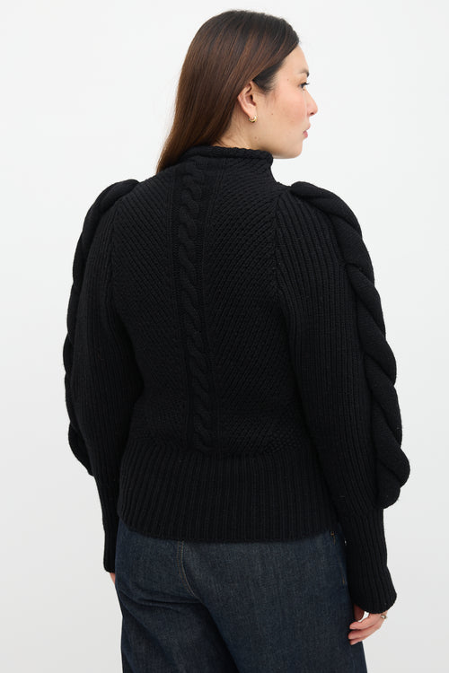 Alexandre Vauthier Wool Cable Knit Sweater