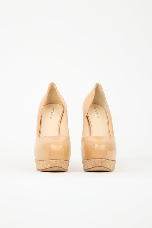 Alexandre Birman Leather Platform Pump