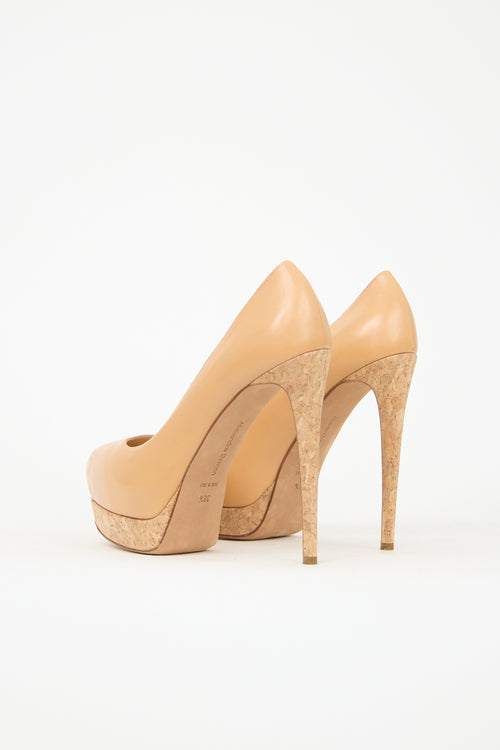 Alexandre Birman Leather Platform Pump
