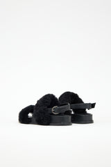 Alexandre Birman Shearling & Leather Sport Sandal